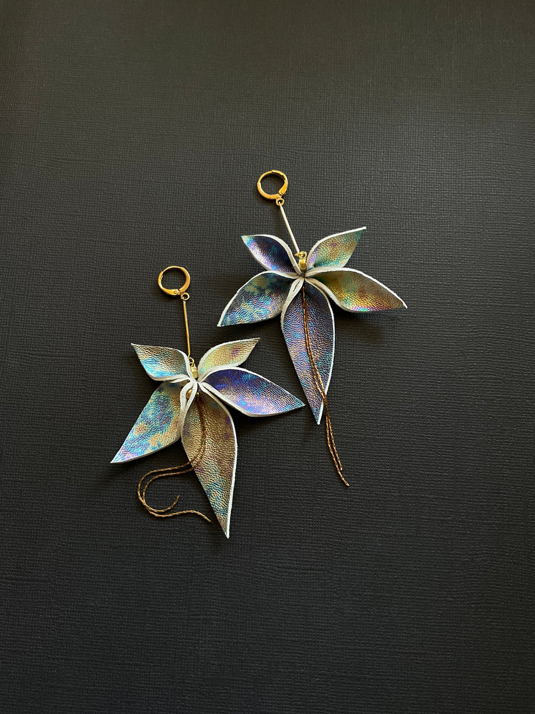 Leather Drop Earrings 3906