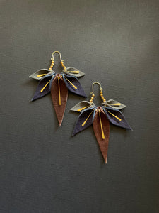 Leather Drop Earrings 3908