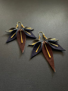 Leather Drop Earrings 3908