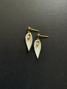 Leather Drop Stud Earrings 3912