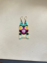 Load image into Gallery viewer, Botanical Beaded Fringe Earrings 3924
