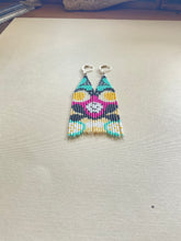 Load image into Gallery viewer, Botanical Beaded Fringe Earrings 3924
