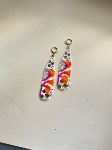 Botanical Beaded Fringe Earrings 3925