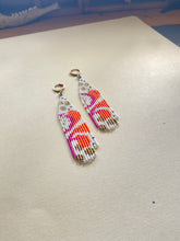 Load image into Gallery viewer, Botanical Beaded Fringe Earrings 3925
