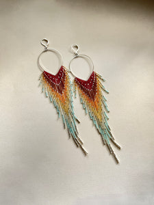 CTFO Beaded Fringe Earrings 3926