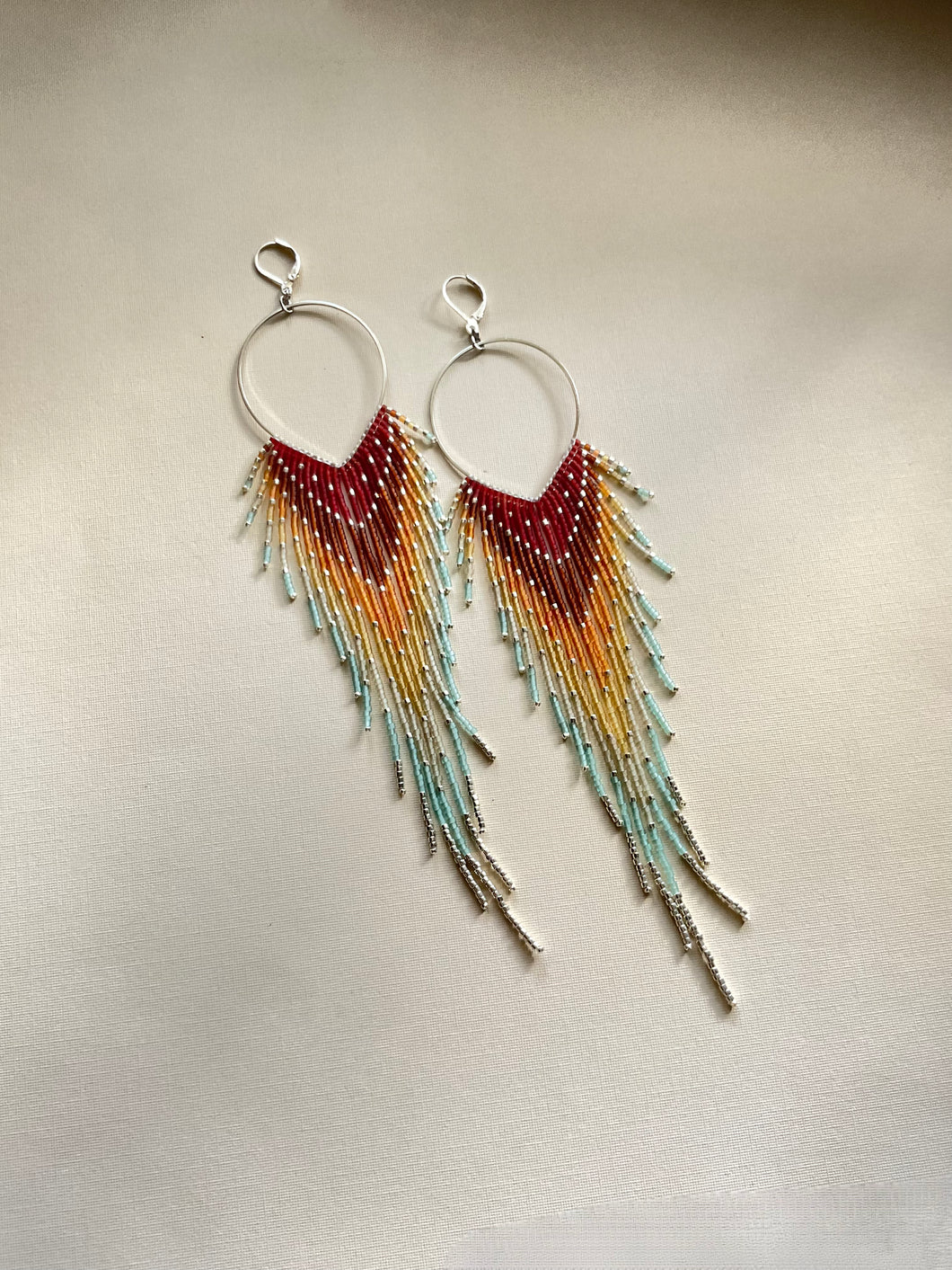 CTFO Beaded Fringe Earrings 3926