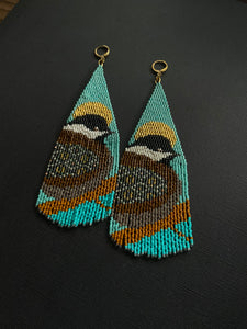 Chestnut-backed Chickadee Earrings 3929