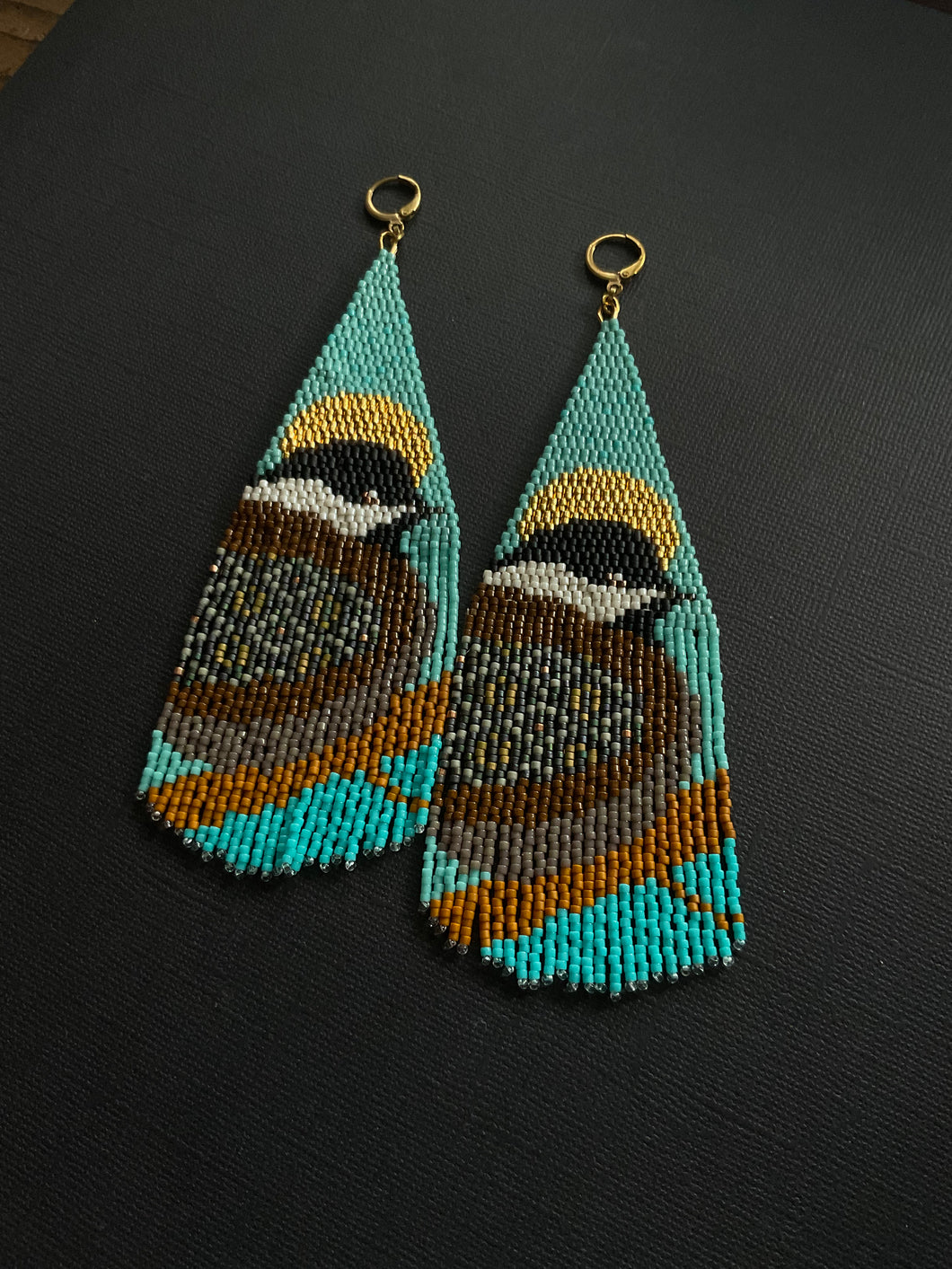 Chestnut-backed Chickadee Earrings 3929
