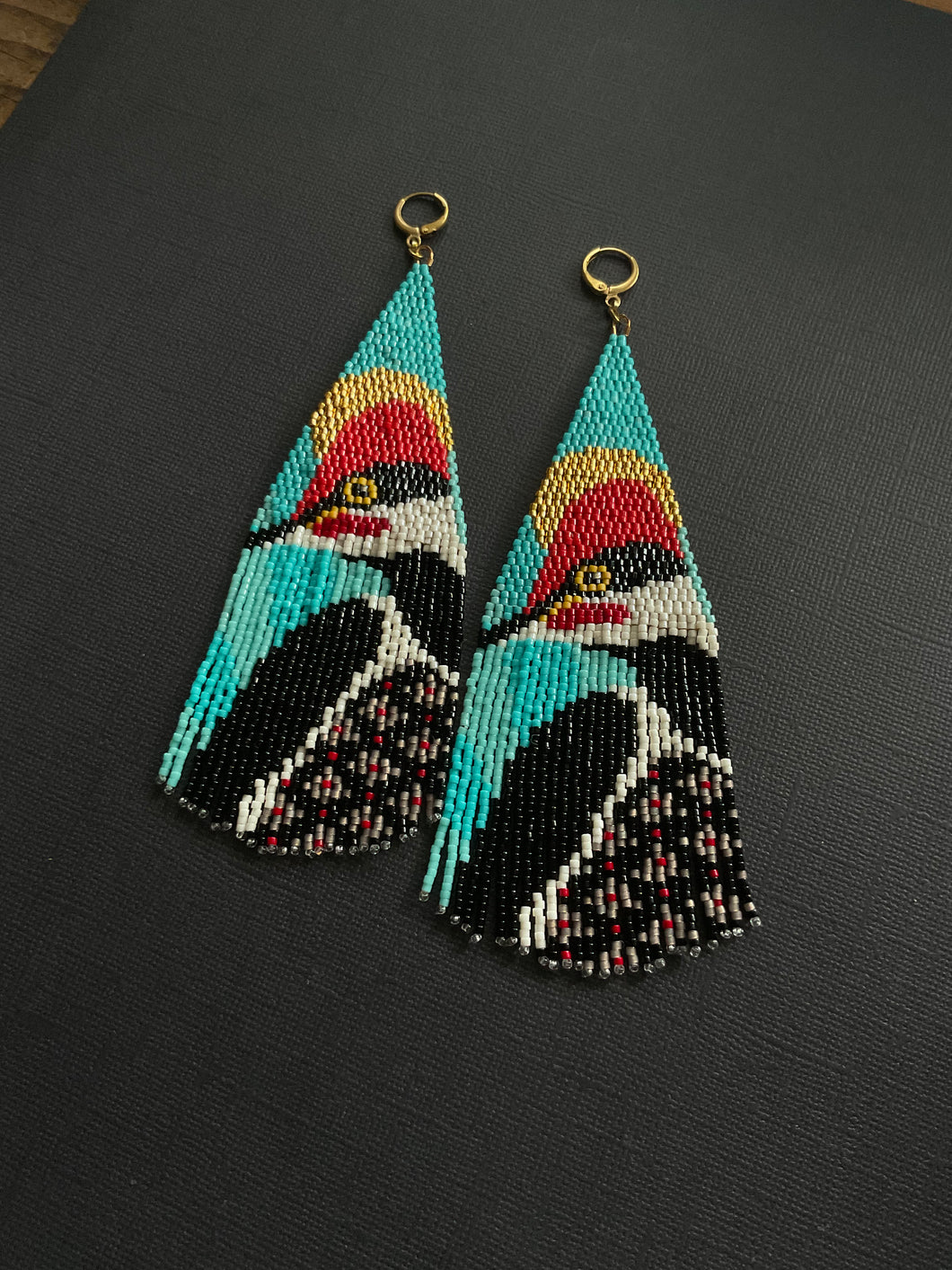 Pileated Woodpecker Earrings 3930