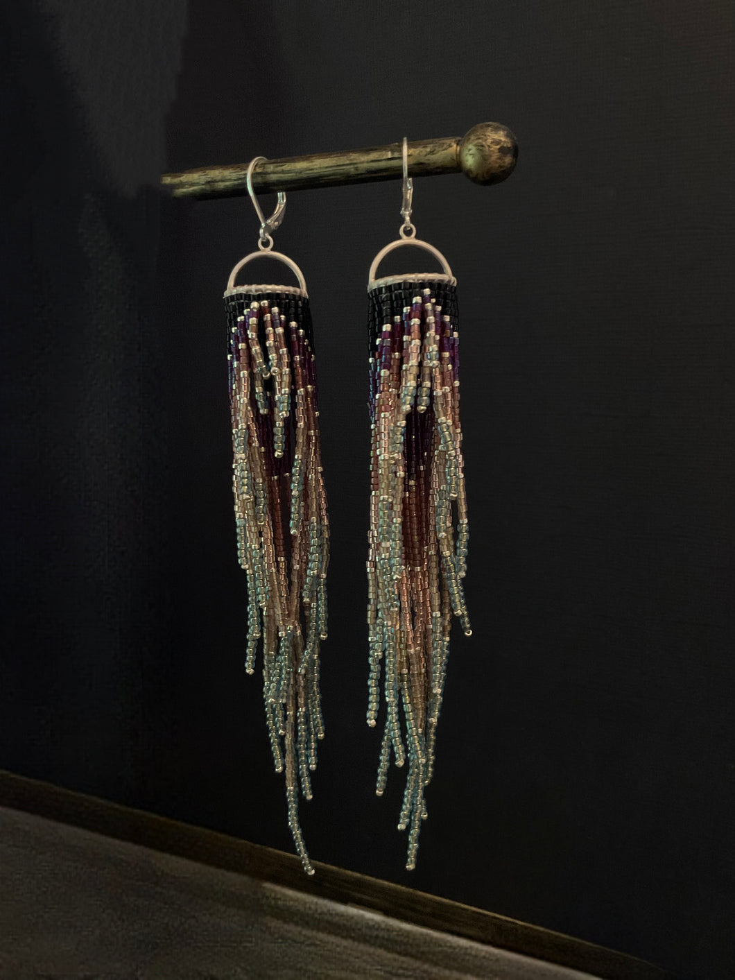 Beaded Fringe Earrings 3932