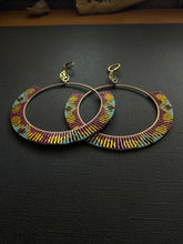 Load image into Gallery viewer, Beaded Hoop Earrings 3941
