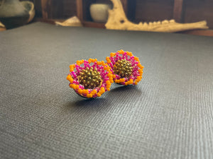 Beaded Stud Earrings 3964