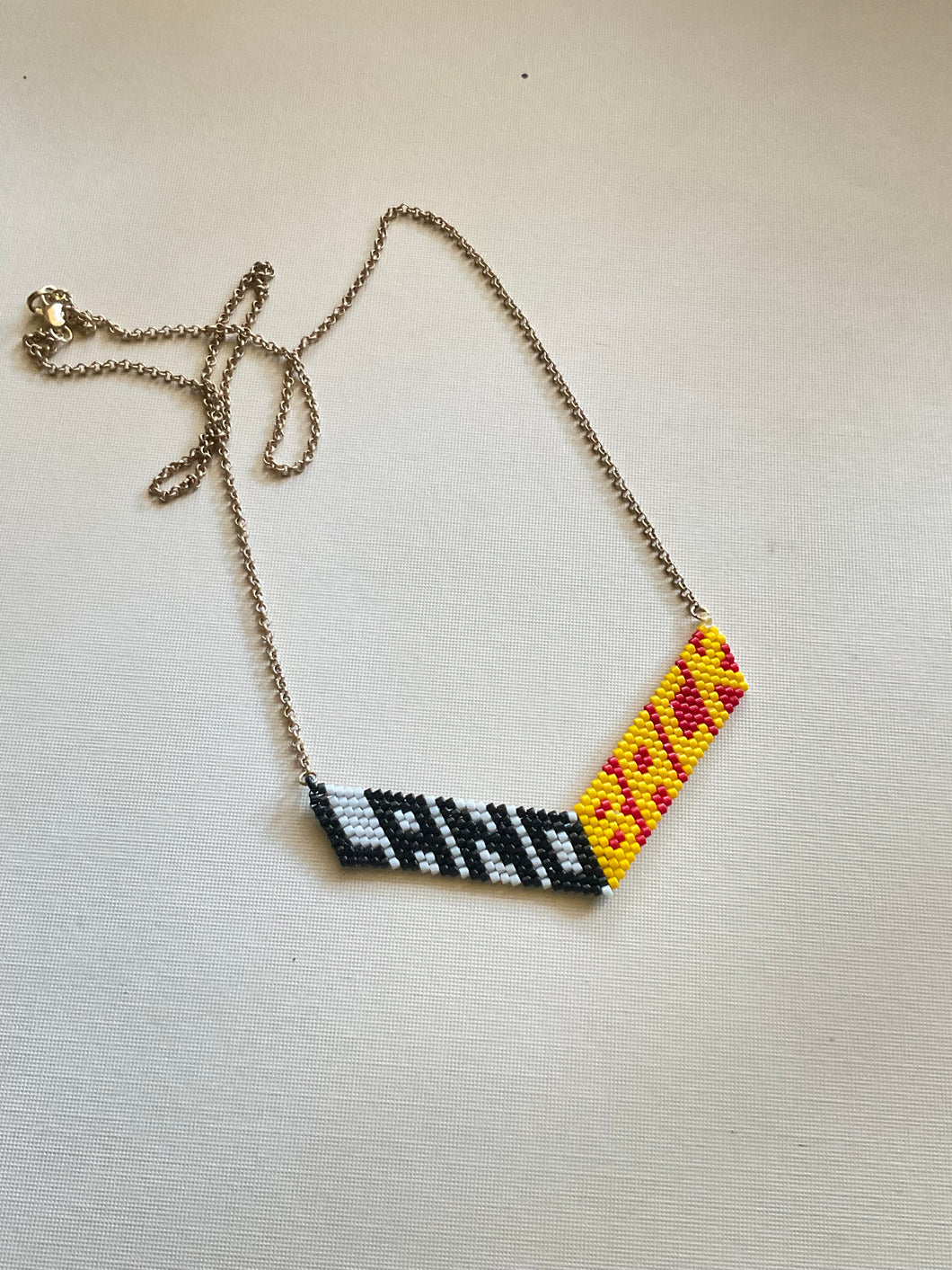 LAND BACK Beaded Pendant 3967