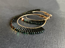 Load image into Gallery viewer, Beaded Hoop Earrings 3973
