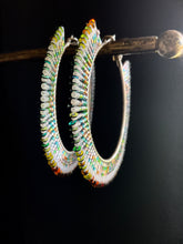 Load image into Gallery viewer, Beaded Hoop Earrings 3974
