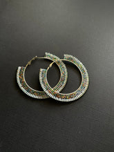Load image into Gallery viewer, Beaded Hoop Earrings 3974
