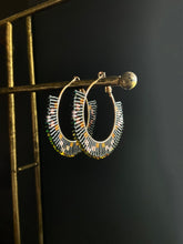 Load image into Gallery viewer, Beaded Hoop Earrings 3976
