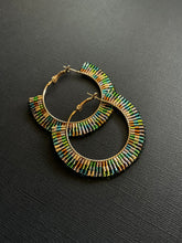 Load image into Gallery viewer, Beaded Hoop Earrings 3977
