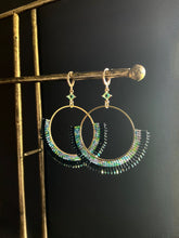 Load image into Gallery viewer, Beaded Hoop Earrings 3978

