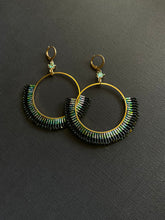 Load image into Gallery viewer, Beaded Hoop Earrings 3978
