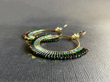 Load image into Gallery viewer, Beaded Hoop Earrings 3978
