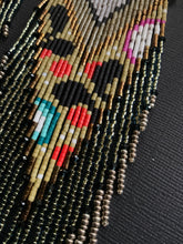 Load image into Gallery viewer, Radical Botanical Beaded Fringe Earrings 4155
