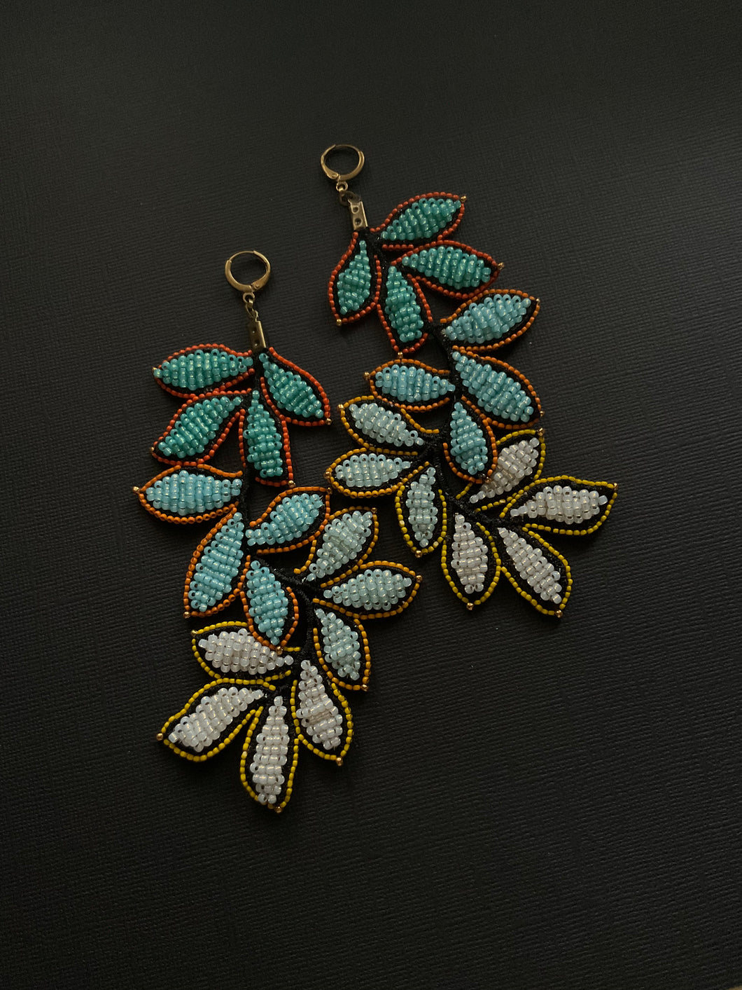 Beaded Mega Drop Earrings 4156
