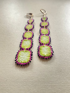 Beaded Lace Drop Earrings 4157