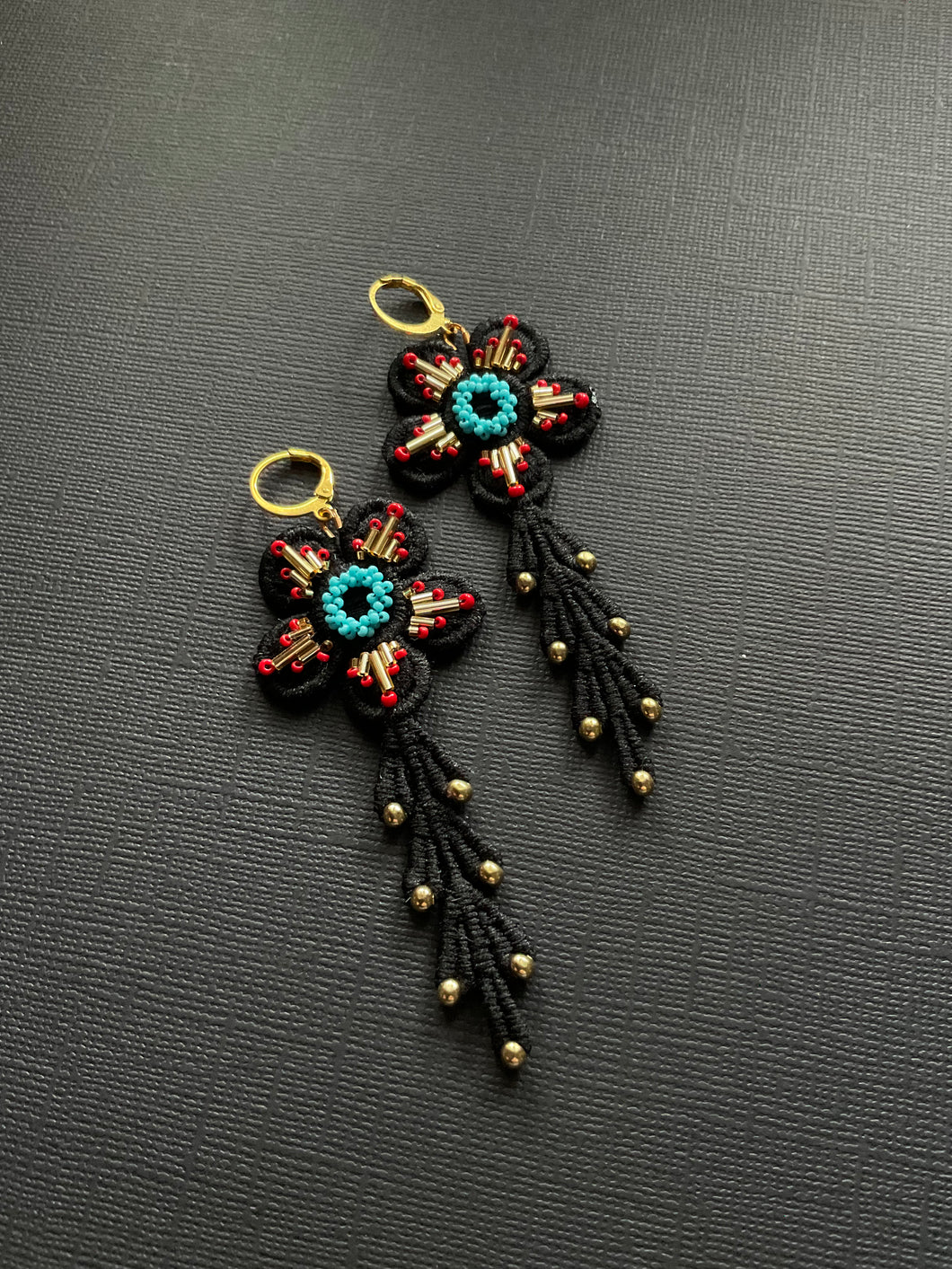 Beaded Drop Earrings 4162