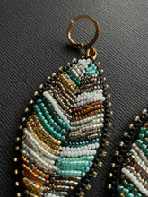Load image into Gallery viewer, Beaded Leaf Earrings 4164

