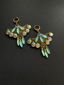Art Deco Backlit Earrings 4168