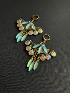 Art Deco Backlit Earrings 4168