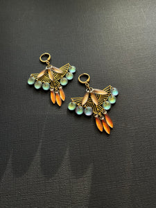 Art Deco Backlit Earrings 4169