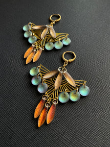 Art Deco Backlit Earrings 4169