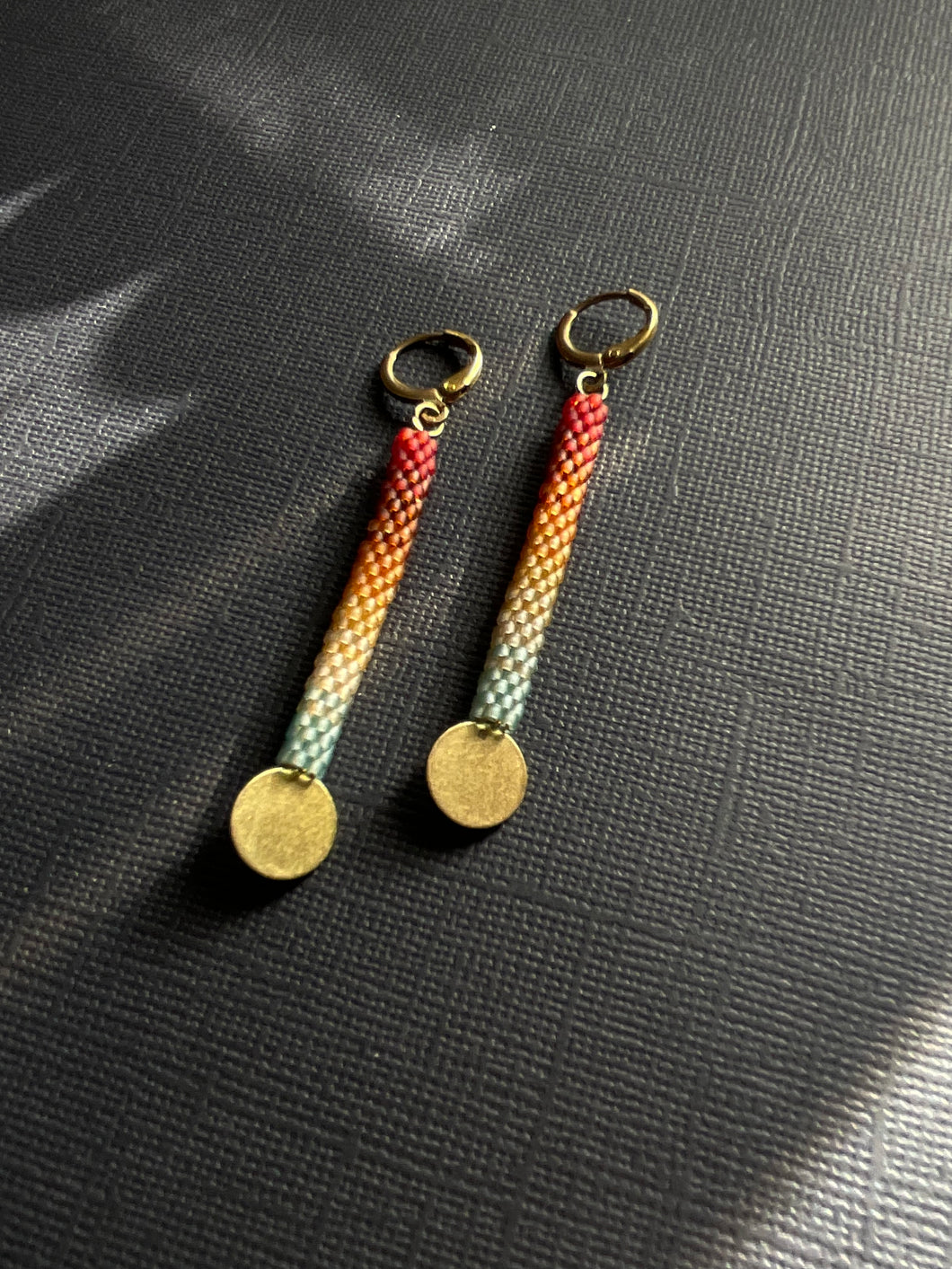 Beaded CTFO Drop Earrings 4204