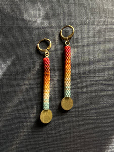 Beaded CTFO Drop Earrings 4204