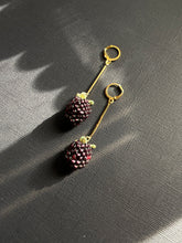 Load image into Gallery viewer, Medium BlackBerry Earrings 4183
