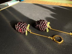 Medium BlackBerry Earrings 4183