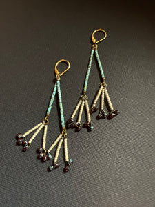 Beaded Drop Earrings 4185