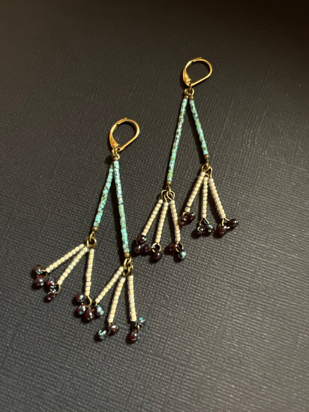 Beaded Drop Earrings 4185