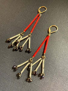 Beaded Drop Earrings 4186