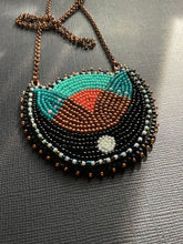 Load image into Gallery viewer, Necklace with Flat Stitch Beaded Pendant 4188
