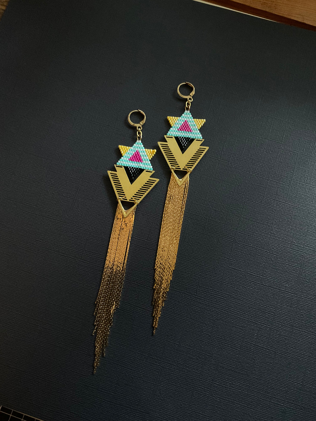Beaded Drop Earrings 4194