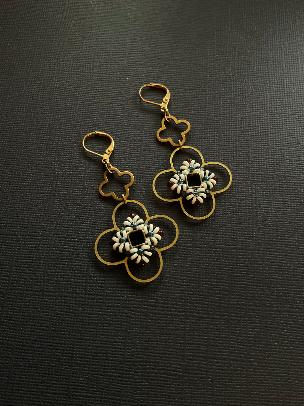 Beaded Drop Earrings 4196