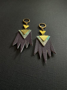 Leather Drop Earrings 4203
