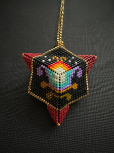 3D Beaded Pendant 3728