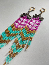 Load image into Gallery viewer, Beaded Fringe Earrings 4443
