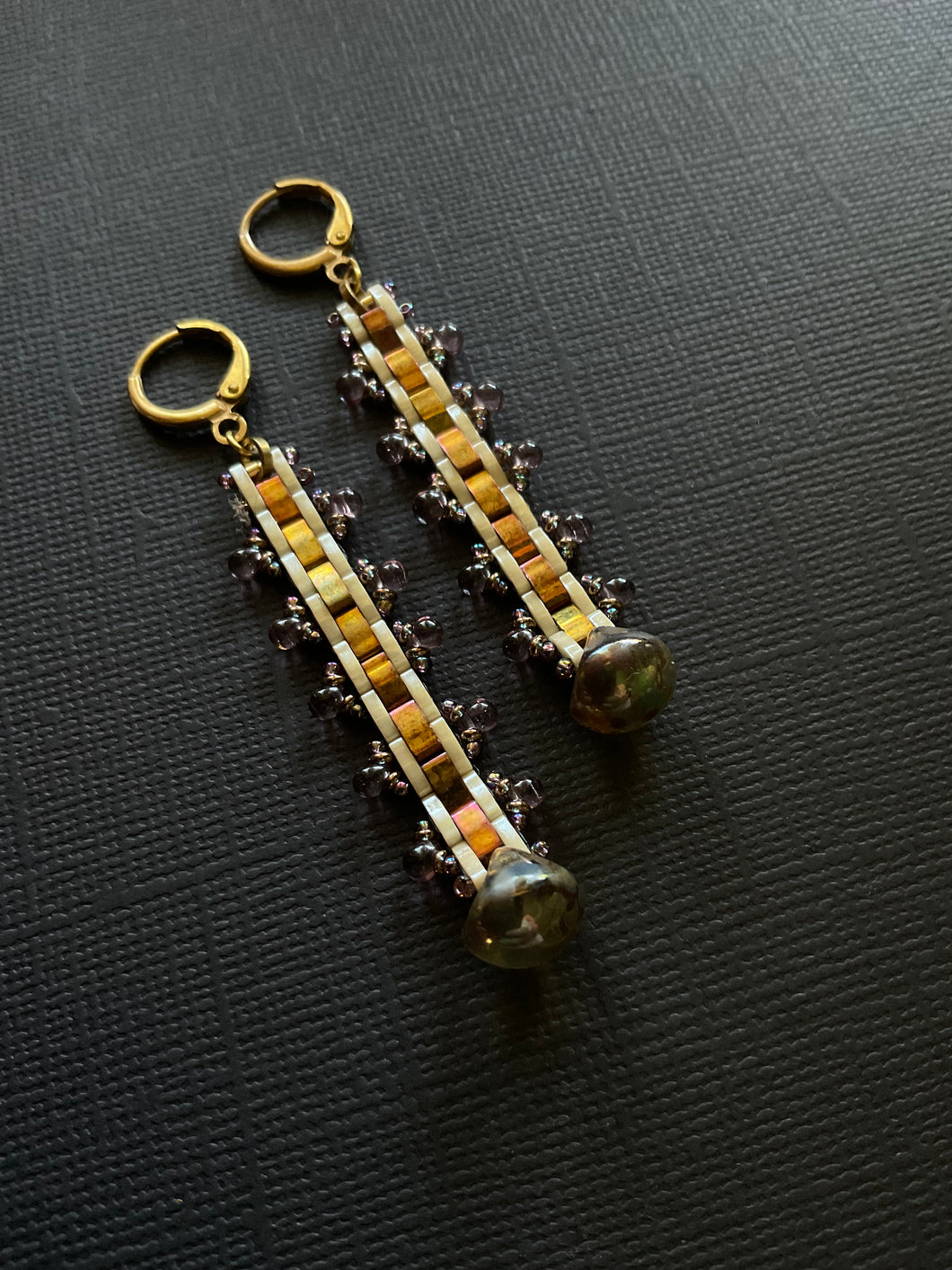Beaded Drop Earrings 2157