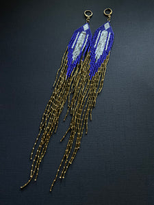 Beaded Fringe Earrings 2249