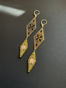 Beaded Drop Earrings 2294